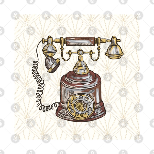 Antique Phone Artwork by DesignIndex