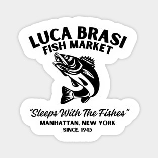 Lucas Brasi Sleeps With The Fishes Vintage Look Design Fanart Magnet