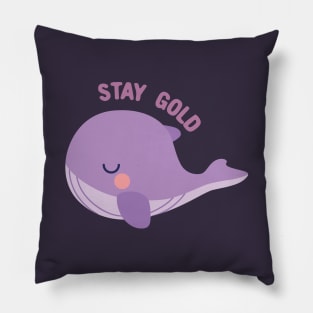 BTS whale plush stay gold Pillow