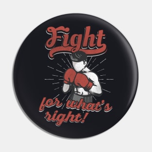 Boxer Slogan Boxing Pin