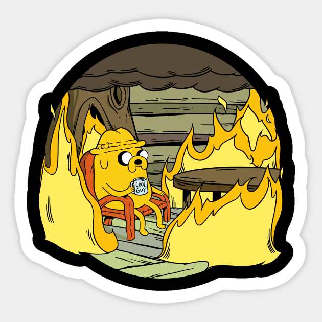 This Is Fine - Sticker