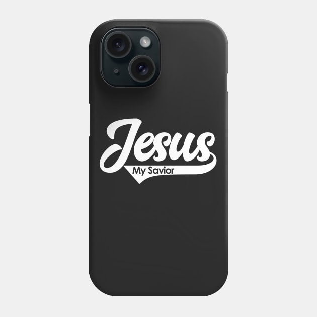 Jesus My Savior Bible Scripture Verse Christian Phone Case by sacredoriginals