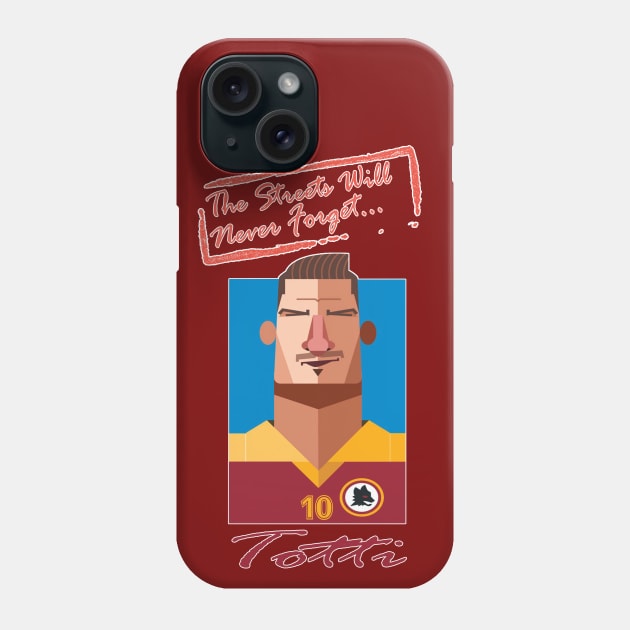 OG Ballers - The Streets series - FRANCESCO TOTTI Phone Case by OG Ballers