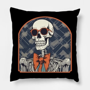 Preppy Skeleton Pillow