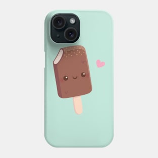 Cute Chocolate Coated Vanilla Ice cream Phone Case