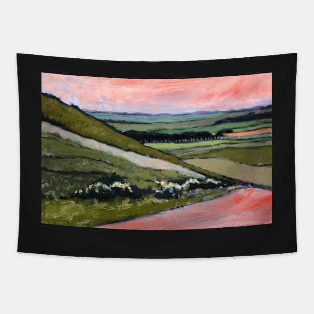 Impressionist Landscape ~oil sketch Tapestry by rozmcq