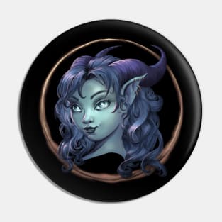 Tiefling girl Pin