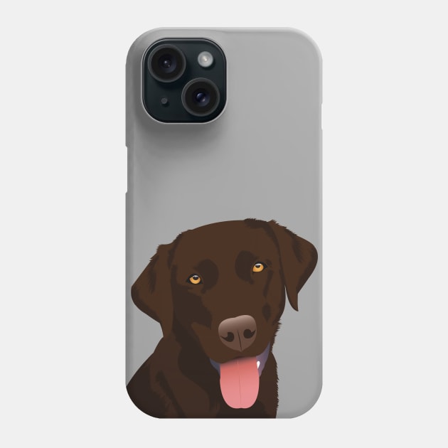 Chocolate Lab Phone Case by KCPetPortraits