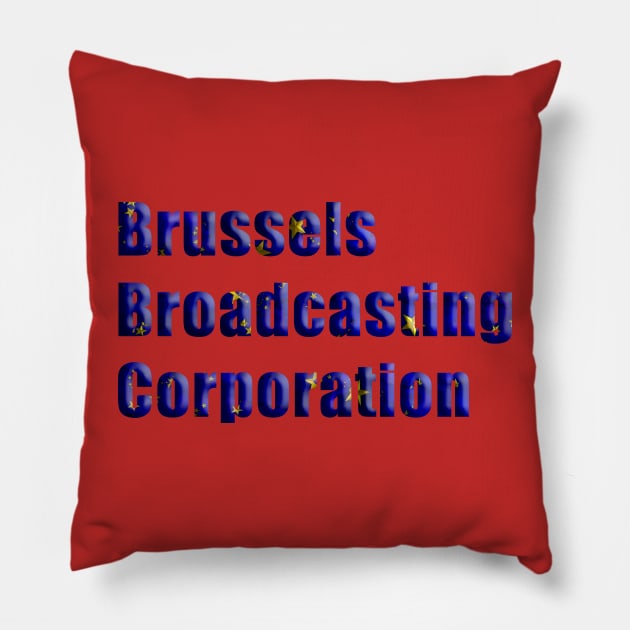 Brussels Broadcasting Association Pillow by bywhacky