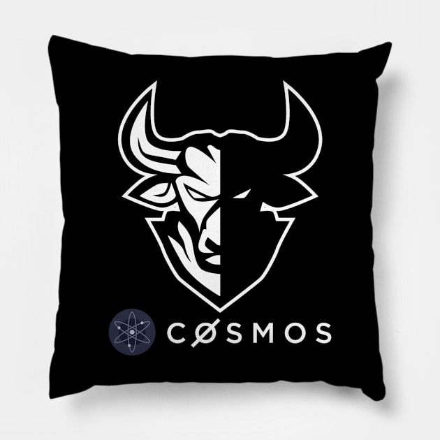 Cosmos  Crypto Cryptocurrency ATOM  coin token Pillow by JayD World