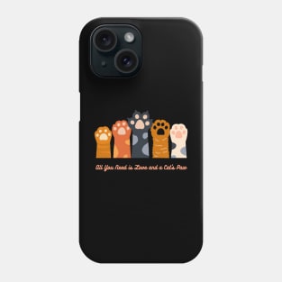 Cat Paw -Abstract Cat Paw Phone Case