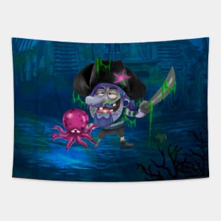 Shipwreck ghost captain Tapestry
