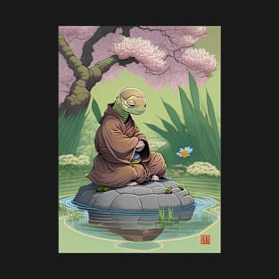 Turtle Monk Meditating T-Shirt