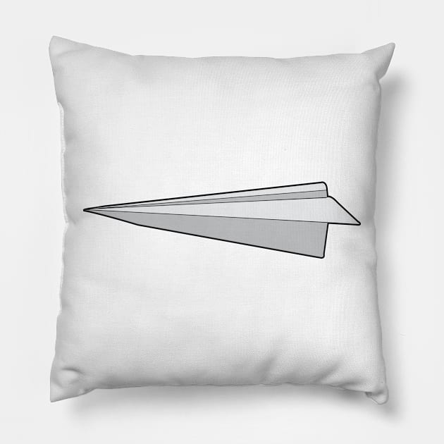 Origami Paperplane Paper plane simple minimal art Pillow by alltheprints