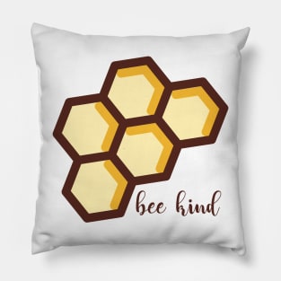 Bee Kind Honey Comb Pillow