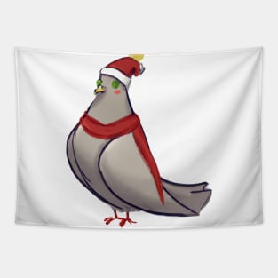 Cute Pigeon Drawing Tapestry