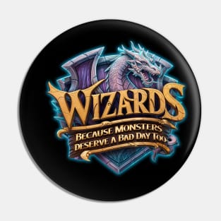 Wizards gamers Pin