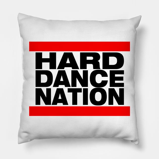 HDN Stack (Black) Pillow by HardDanceNation