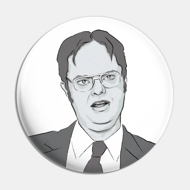 Dwight Schrute Pin by StrayArte