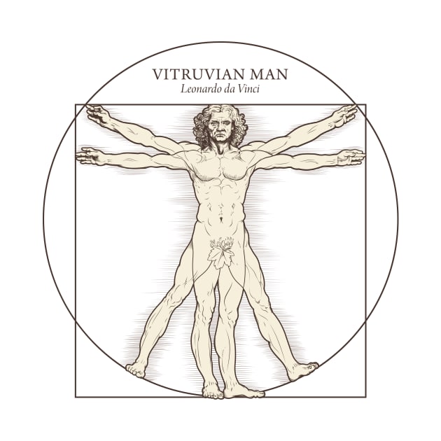 Vitruvian Man by Leonardo da Vinci by Dyuba