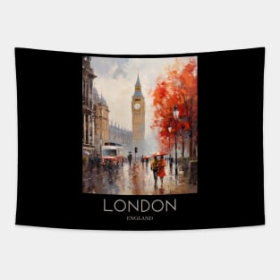 An Impressionist Painting of London - England Tapestry