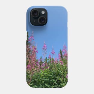 Fireweed in the sky Phone Case