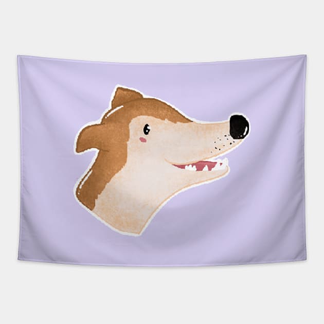 jenna marbles dog design bunny Tapestry by Mydrawingsz