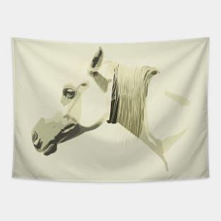 Head of white horse Tapestry