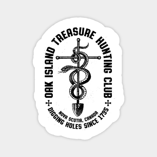 Oak Island Treasure Hunter Templar Club  Gift Magnet by Kimhanderson