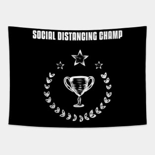 Social Distancing Champ Tapestry