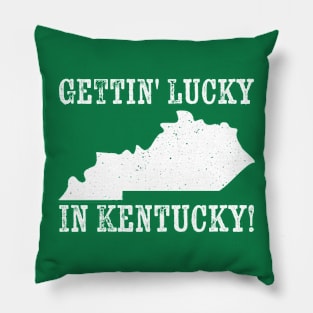 Gettin' Lucky in Kentucky - Grunge Pillow