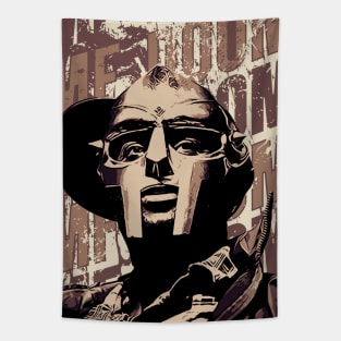 MF DOOM // Brown Vintage // Old School Hip Hop Tapestry