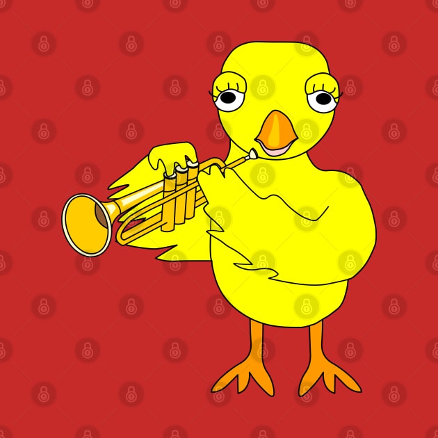 Trumpet Chick by Barthol Graphics