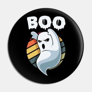 Ghost - Boo Cute Halloween Ghost Retro Vintage Pin