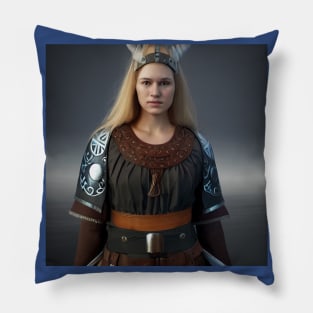 Viking Shield Maiden Pillow