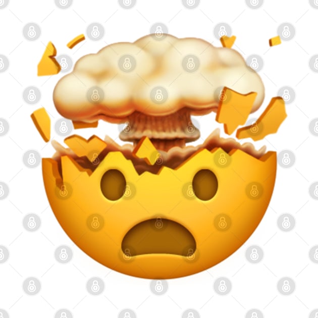 Exploding Head Emoticon by onecoolvector