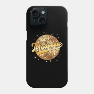 Golden Love Heart Madonna Retro Disco Phone Case