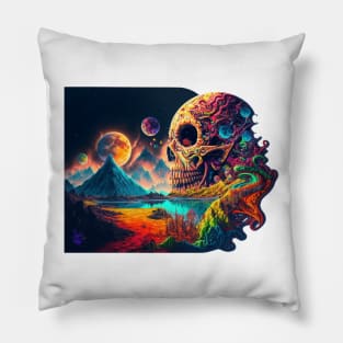 Alien World |Trippy|Dark| Pillow