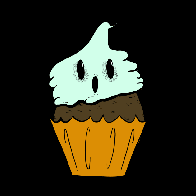 Ghost Cupcake by Fool King Media