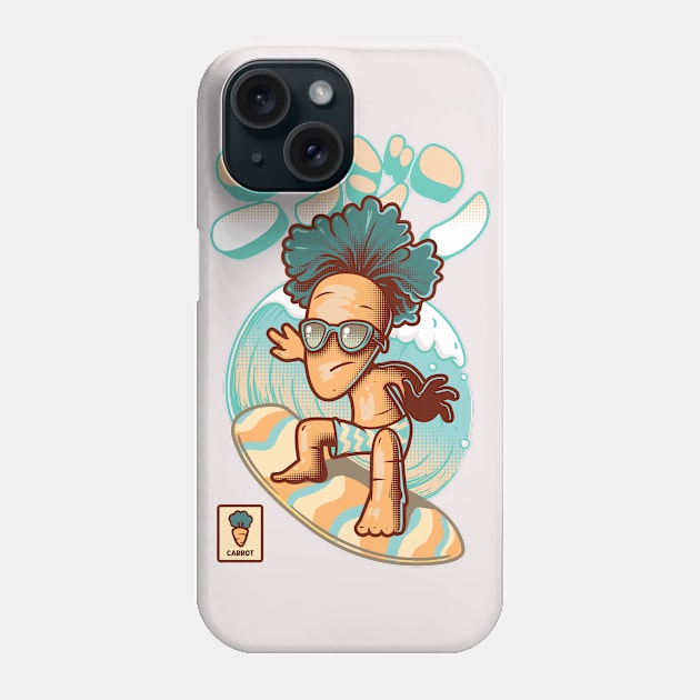 Carrot Surfer Phone Case by wehkid