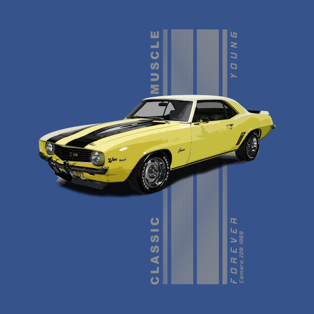 Disover Camaro Z28 Classic American Muscle Cars Vintage - American Muscle Car - T-Shirt