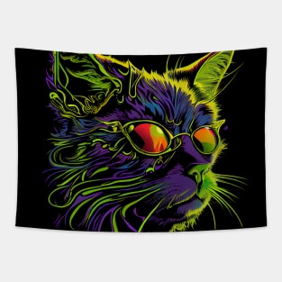 Psychedelic Cat 6.0 Tapestry