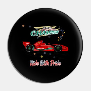 Racing Car F1 W14 Red Pin