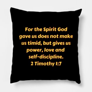 Bible Verse 2 Timothy 1:7 Pillow