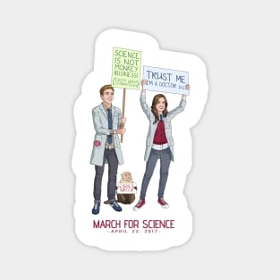 Fitzsimmons - Science March (With Title) Magnet