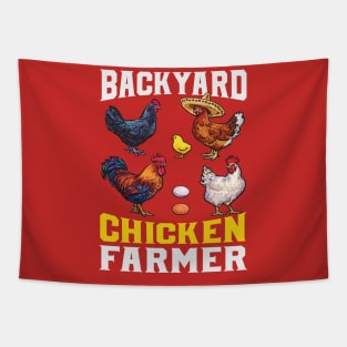 Backyard Chicken Farmer Poultry Lover Farming Tapestry