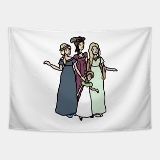 Family of Regency Ladies Tapestry