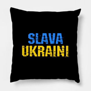 slava ukraini Pillow