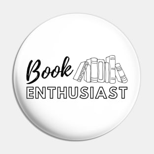 Book Enthusiast Pin