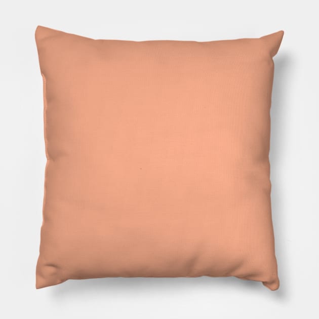 Pastel Peach Nougat Current Fashion Color Trends Pillow by podartist